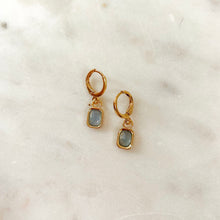 Load image into Gallery viewer, Aquamarine Vida Huggie Earrings