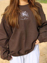 Load image into Gallery viewer, Hibiscus Oahu Sweatshirt - Cacao at