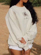 Load image into Gallery viewer, Hibiscus Oahu Sweatshirt - Oat