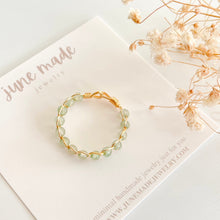 Load image into Gallery viewer, Green Aventurine Braided Wire Ring