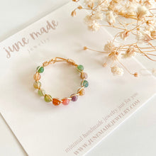 Load image into Gallery viewer, Indian Agate Braided Wire Ring