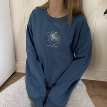 Load image into Gallery viewer, Hibiscus Oahu Sweatshirt - Indigo Blue