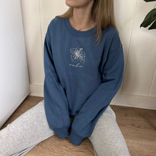 Load image into Gallery viewer, Hibiscus Oahu Sweatshirt - Indigo Blue