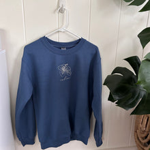 Load image into Gallery viewer, Hibiscus Oahu Sweatshirt - Indigo Blue