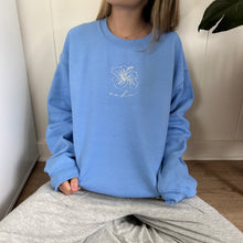 Load image into Gallery viewer, Hibiscus Oahu Sweatshirt - Carolina Blue