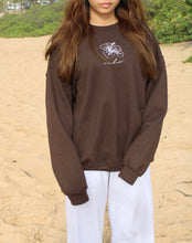 Load image into Gallery viewer, Hibiscus Oahu Sweatshirt - Cacao at