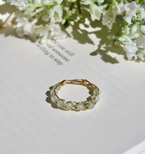 Load image into Gallery viewer, Green Aventurine Braided Wire Ring