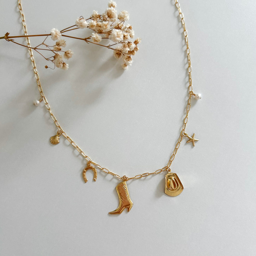 Coastal Cowgirl Charm Necklace
