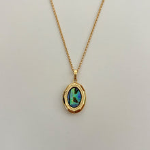 Load image into Gallery viewer, Siren Abalone Shell Locket Necklace
