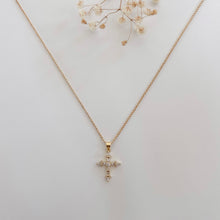 Load image into Gallery viewer, Maria CZ Cross Necklace
