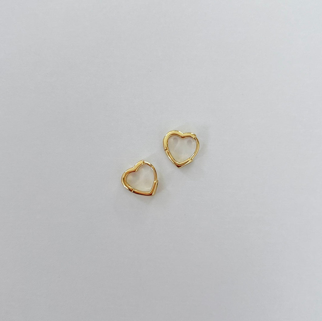 Valentina Mini Heart Hoop Earrings