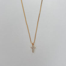 Load image into Gallery viewer, Estela CZ Cross Necklace
