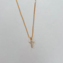 Load image into Gallery viewer, Estela CZ Cross Necklace
