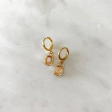 Load image into Gallery viewer, Moonstone Vida Huggie Earrings
