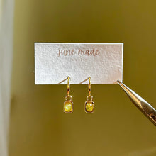 Load image into Gallery viewer, Prehnite Vida Huggie Earrings
