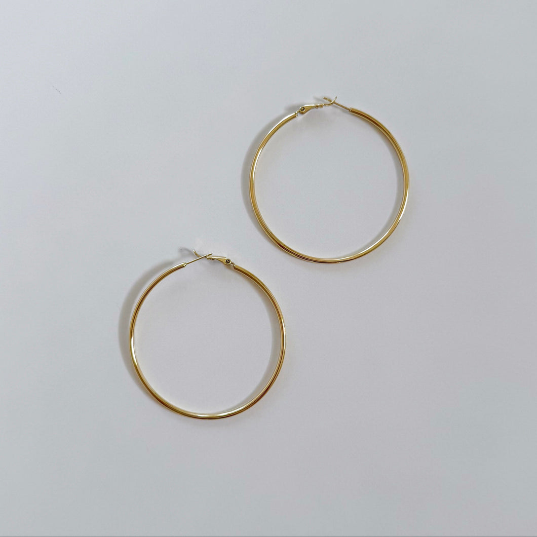 Lucia Hoop Earrings 50mm