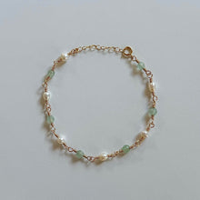 Load image into Gallery viewer, Flora Aventurine Pearl Bracelet
