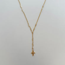 Load image into Gallery viewer, Caia Cross Lariat Necklace
