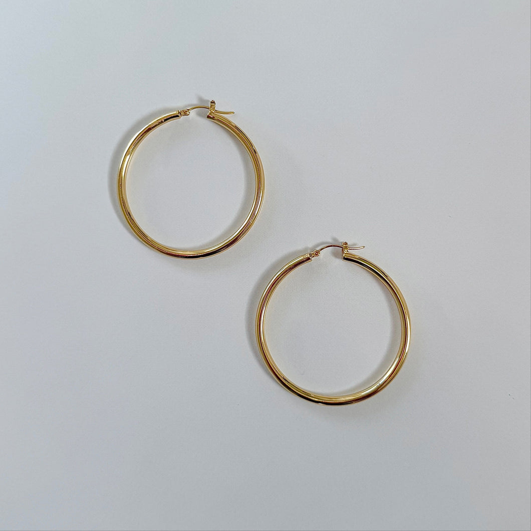 Jada Chunky Hoop Earrings 50mm