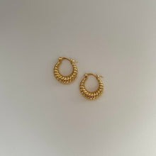 Load image into Gallery viewer, Livia Croissant Hoop Earrings

