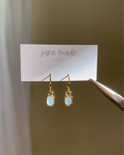 Load and play video in Gallery viewer, Aquamarine Vida Huggie Earrings
