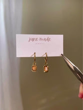 Load and play video in Gallery viewer, Moonstone Vida Huggie Earrings

