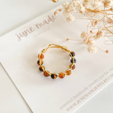 Load image into Gallery viewer, Tigers Eye Braided Wire Ring
