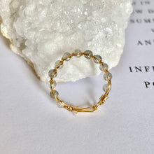 Load image into Gallery viewer, Labradorite Braided Wire Ring
