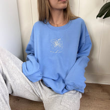 Load image into Gallery viewer, Hibiscus Oahu Sweatshirt - Carolina Blue
