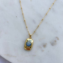Load image into Gallery viewer, Poseidon Blue Tigers Eye Necklace
