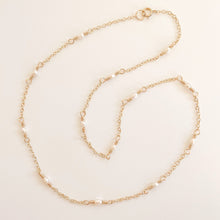 Load image into Gallery viewer, Mireia Pearl Infinity Necklace
