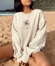 Load image into Gallery viewer, Hibiscus Oahu Sweatshirt - Oat
