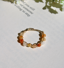 Load image into Gallery viewer, Honey Jade Braided Wire Ring

